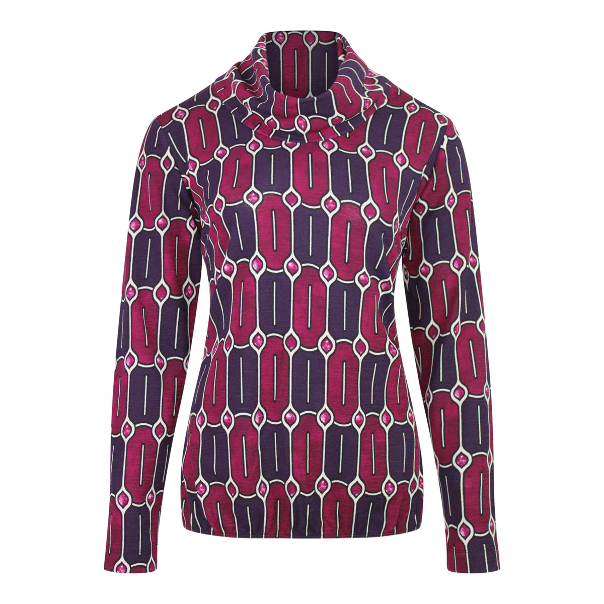 SHIRT FUCHSIA MARINE PRINT