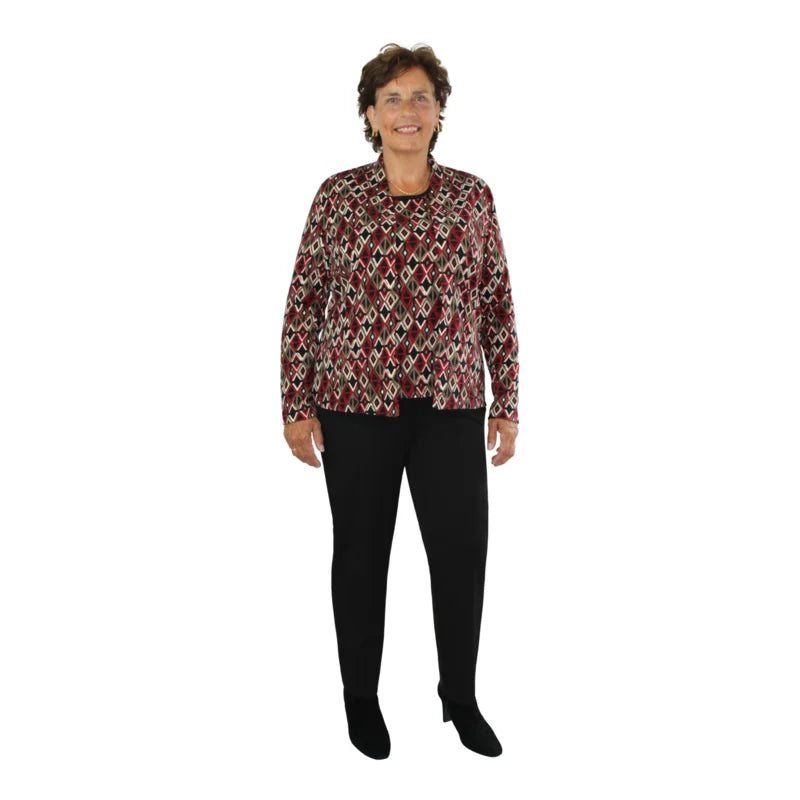 RIFI PANTALON ZWART SENIOREN BROEK MET ELASTIEKE BAND