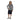 Poloshirt Marine Beige Grafische Blokkenprint
