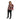 Poloshirt Zwart Rood Ecru Bloemenprint