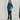 Stretchpantalon Zwart Petrol Visgraat Flair