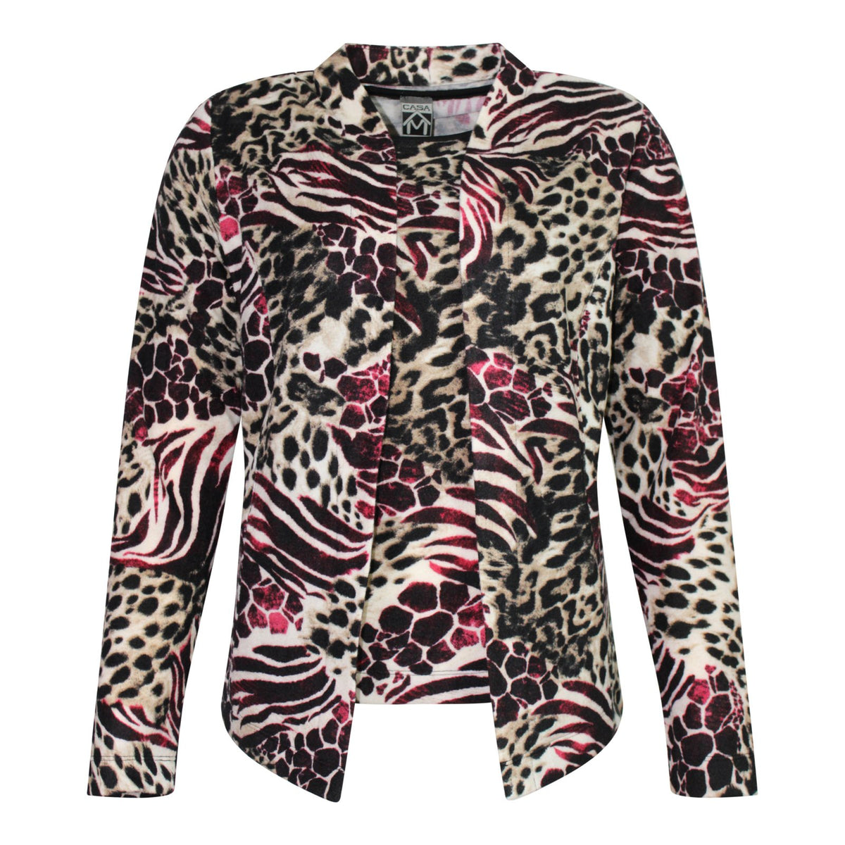 TWINSET CHILI RED TAUPE DIERENPRINT