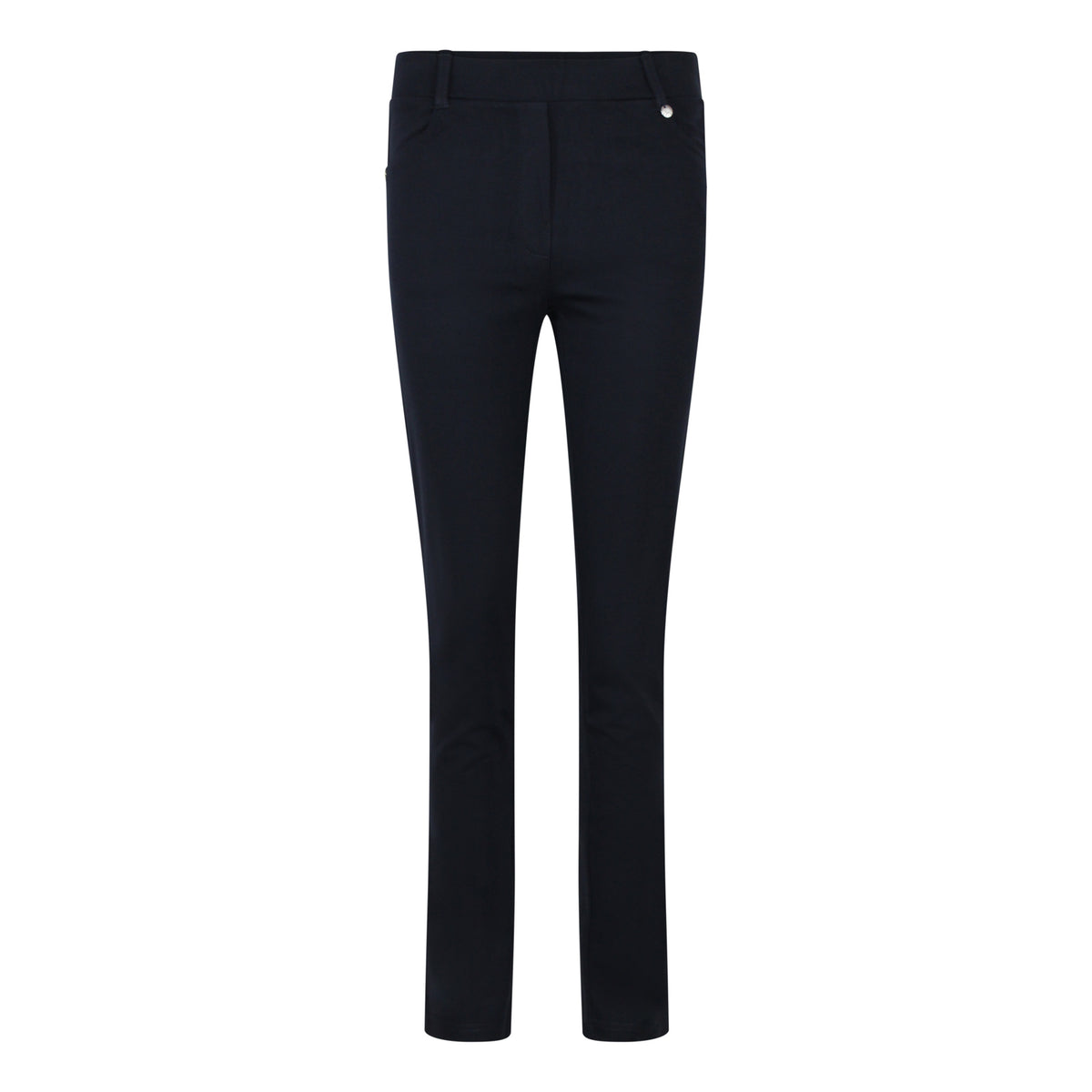 DORIS STRETCH PANTALON MET ELASTIEKE BAND MARINE