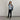 Gebreide Blouson Licht Blauw Ribpatroon